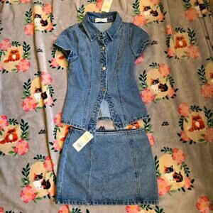 American threads nwt denim set